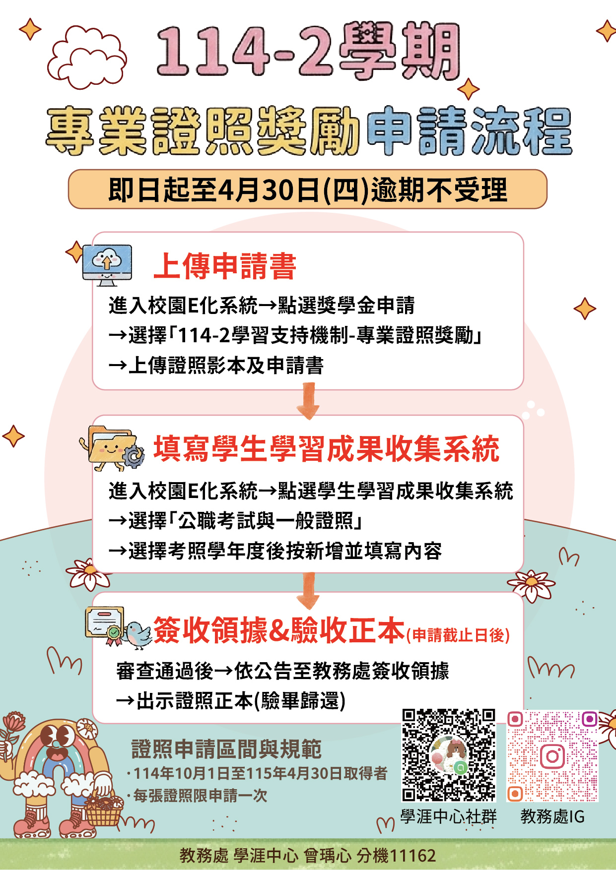 114-2專業證照獎勵申請海報_工作區域 1